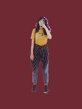 「丹寧」｜Lorisさん（レディース・170cm）の春コーディネート