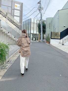 「notch.」｜「アイテム（ブルゾン）」を使った、yuukaさん（レディース・156cm）の冬コーディネート