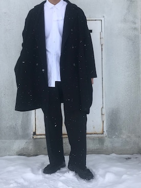 「SASQUATCHfabrix.（サスクワァッチファブリックス）のアイテム」を使った、SeIyAさん（メンズ・180cm）の冬コーディネート