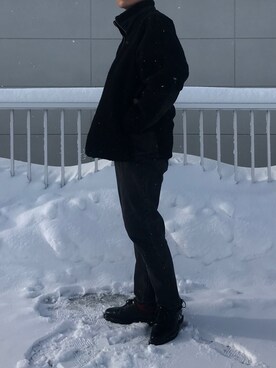 「SASQUATCHfabrix.（サスクワァッチファブリックス）のアイテム」を使った、SeIyAさん（メンズ・180cm）の冬コーディネート