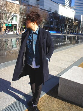 「ドラフトリーバイス」｜HIROKIさん（メンズ・173cm）の冬コーディネート