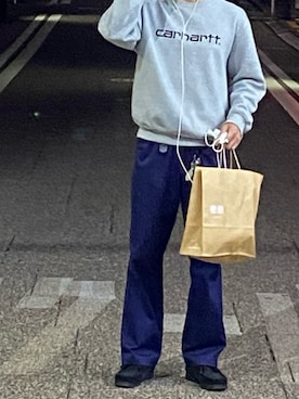 「Lands' End（ランズエンド）のアイテム（パンツ）」を使った、レイさん（メンズ・173cm）の夏コーディネート