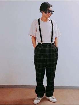 「Y's（ワイズ）のアイテム（スニーカー）」を使った、kokiさん（メンズ・167cm）の春コーディネート