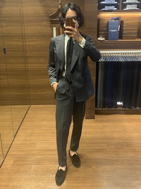 「アイテム（フォーマルスーツ/小物）」を使った、kokiさん（メンズ・168cm・20代）の秋コーディネート