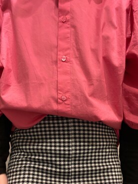 「H&M（エイチ・アンド・エム）のアイテム（トップス、ピンク系）」を使った、kazooさん（レディース・157cm）の春コーディネート