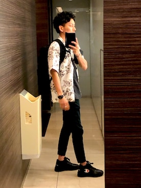 「Champion（チャンピオン）のアイテム（スニーカー）」を使った、MASAさん（メンズ・175cm）の夏コーディネート