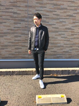 「theory（セオリー）のアイテム（ジャケット/アウター）」を使った、さっ！！さん（メンズ・178cm）の冬コーディネート
