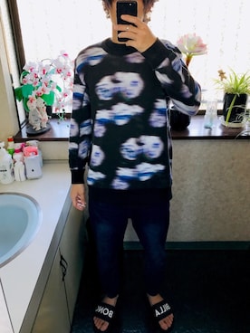 「LAD MUSICIAN（ラッドミュージシャン）のアイテム（スウェット）」を使った、8ternalさん（メンズ・181cm）の秋コーディネート