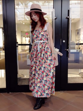 「Rock Steady（ロックステディ）のアイテム」を使った、miinahishiyaさん（レディース・152cm）の秋コーディネート