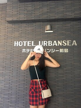 「5（ファイブ）のアイテム（スカート）」を使った、魚さん（レディース・161cm）の秋コーディネート