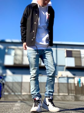 「エアジョーダン」｜「アイテム（その他アウター）」を使った、nuno0604さん（メンズ・174cm）の秋コーディネート