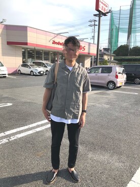 「Adam et Rope A・E・R（アダムエロペ）のアイテム（スリッポン）」を使った、gentaさん（メンズ・170cm）の春コーディネート