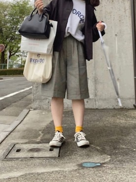 「FUDGE」｜「アイテム（その他アウター）」を使った、ｍｏさん（レディース・145cm）の春コーディネート