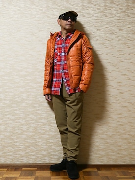 「GUNZE（グンゼ）のアイテム（その他パンツ）」を使った、いしさん（メンズ・161cm）の秋コーディネート