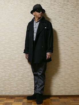 「GUNZE（グンゼ）のアイテム（その他パンツ）」を使った、いしさん（メンズ・161cm）の秋コーディネート
