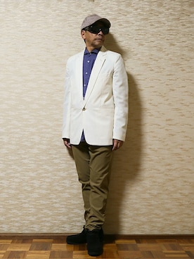 「GUNZE（グンゼ）のアイテム（その他パンツ）」を使った、いしさん（メンズ・161cm）の秋コーディネート