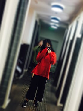「PULL&BEAR（プルアンドベア）のアイテム（パーカー）」を使った、Rrrr-Kiwiさん（レディース・168cm）の秋コーディネート