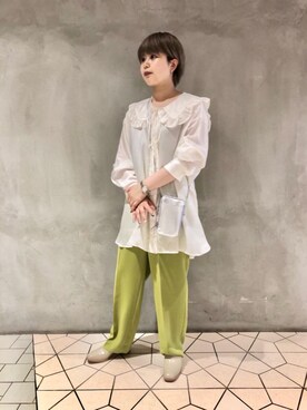 大久保さん(レディース・158cm)の夏コーディネート