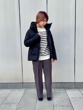 「DESCENTE ALLTERRAIN（デサント　オルテライン）のアイテム（ジャケット/アウター）」を使った、大久保さん（レディース・158cm）の冬コーディネート