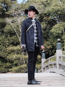 「PULL&BEAR（プルアンドベア）のアイテム（シャツ/ブラウス）」を使った、mrjbさん（メンズ・173cm）の冬コーディネート