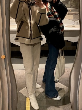 「fifth（フィフス）の中綿ショートダウンコート（ダウンジャケット/コート）」を使った、🌐さん（レディース・165cm）の冬コーディネート