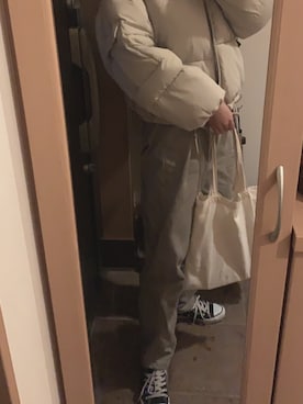 「fifth（フィフス）の中綿ショートダウンコート（ダウンジャケット/コート）」を使った、🌐さん（レディース・165cm）の冬コーディネート