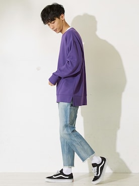 「improves（インプローブス）のアイテム（スウェット）」を使った、improves_officialさん（メンズ・178cm）の秋コーディネート