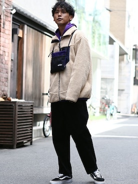 「improves（インプローブス）のアイテム（ブルゾン）」を使った、improves_officialさん（メンズ・178cm）の秋コーディネート