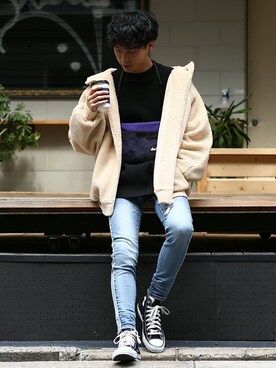 「improves（インプローブス）のアイテム（ブルゾン）」を使った、improves_officialさん（メンズ・178cm）の秋コーディネート