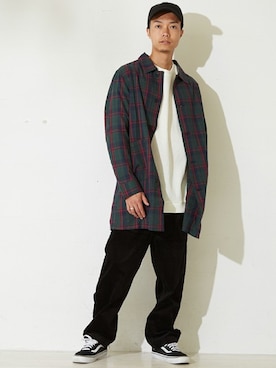 「improves（インプローブス）のアイテム（ステンカラーコート）」を使った、improves_officialさん（メンズ・173cm）の秋コーディネート