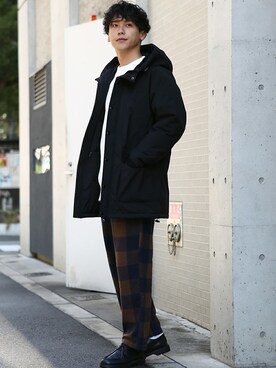 「improves（インプローブス）のアイテム（ダウンジャケット/コート）」を使った、improves_officialさん（メンズ・178cm）の冬コーディネート