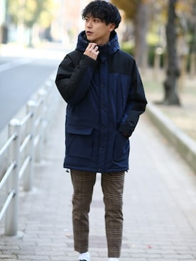 「improves（インプローブス）のアイテム（ダウンジャケット/コート）」を使った、improves_officialさん（メンズ・178cm）の冬コーディネート