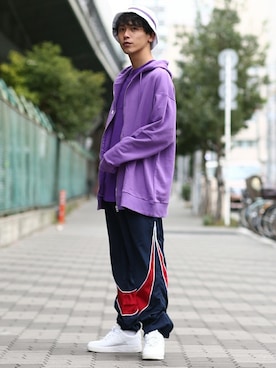 「improves（インプローブス）のアイテム（帽子）」を使った、improves_officialさん（メンズ・178cm）の冬コーディネート