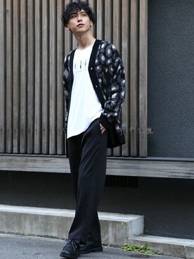 「improves（インプローブス）のアイテム（スラックス）」を使った、improves_officialさん（メンズ・178cm）の冬コーディネート