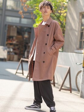「improves（インプローブス）のアイテム（スラックス）」を使った、improves_officialさん（メンズ・178cm）の春コーディネート