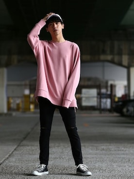 「improves（インプローブス）のアイテム（スウェット）」を使った、improves_officialさん（メンズ・178cm）の春コーディネート