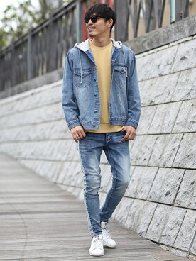 「improves（インプローブス）のアイテム（スウェット）」を使った、improves_officialさん（メンズ・181cm）の春コーディネート