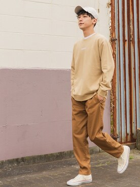 「improves（インプローブス）のアイテム（スウェット）」を使った、improves_officialさん（メンズ・178cm）の春コーディネート