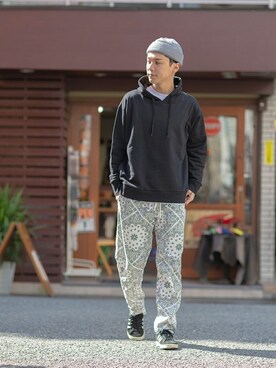 「improves（インプローブス）のアイテム（パーカー）」を使った、improves_officialさん（メンズ・178cm）の春コーディネート