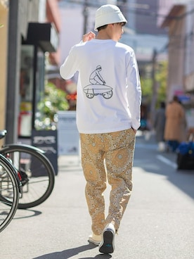 「improves（インプローブス）のアイテム（パンツ）」を使った、improves_officialさん（メンズ・178cm）の春コーディネート