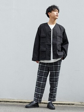 「improves（インプローブス）のアイテム（スラックス）」を使った、improves_officialさん（メンズ・178cm）の春コーディネート