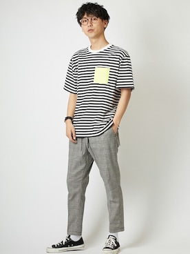 「improves（インプローブス）のアイテム（スラックス）」を使った、improves_officialさん（メンズ・178cm）の春コーディネート