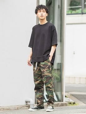 「improves（インプローブス）のアイテム（スウェット）」を使った、improves_officialさん（メンズ・178cm）の夏コーディネート