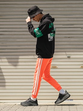「improves（インプローブス）のアイテム（パーカー）」を使った、improves_officialさん（メンズ・178cm）の夏コーディネート