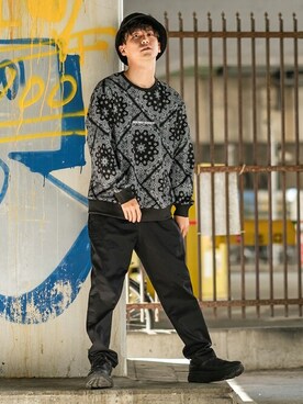 「improves（インプローブス）のアイテム（スウェット）」を使った、improves_officialさん（メンズ・178cm）の秋コーディネート