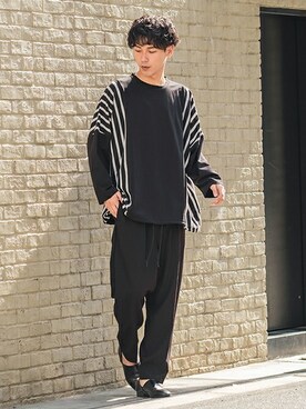 「improves（インプローブス）のアイテム（スラックス）」を使った、improves_officialさん（メンズ・178cm）の秋コーディネート