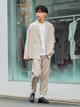 「improves（インプローブス）のアイテム（ジャケット/アウター）」を使った、improves_officialさん（メンズ・178cm）の秋コーディネート