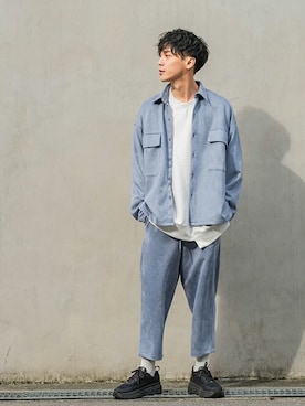 「improves（インプローブス）のアイテム（スウェット）」を使った、improves_officialさん（メンズ・178cm）の秋コーディネート