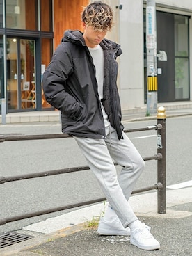 「improves（インプローブス）のアイテム（ダウンジャケット/コート）」を使った、improves_officialさん（メンズ・180cm）の秋コーディネート
