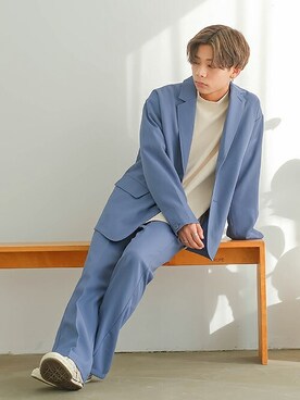 「SIDEWAY STANCE（サイドウェイスタンス）のアイテム（ジャケット/アウター）」を使った、improves_officialさん（メンズ・162cm）の春コーディネート